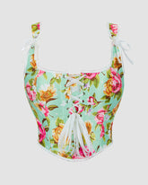 1930s 13 Boned Cotton FPattern Corset