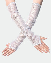 Sequin Fingerless FGloves