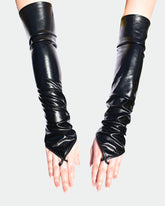 PU Leather Fingerless FGloves