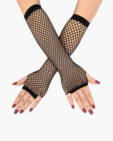 Lace Fingerless Mesh Fishnet Gloves