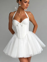 Sweet Halter Corset A-line Homecoming Dress