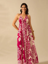 Knot Printed Tribal Resort A-line Dress