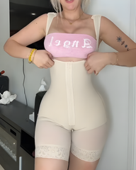 Mesh Open Chest Tummy Sculpt Shapewear