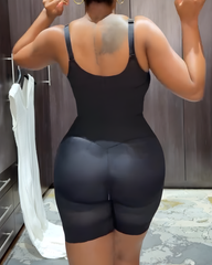 Lace Trim Tummy Sculpting Full Body Shaper