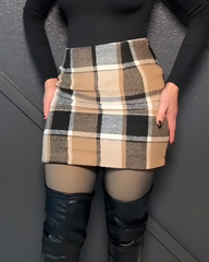 Plaid Bodycon Skirt