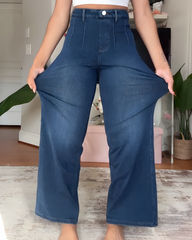 High-Elastic High-Waist Wide-Leg Pants