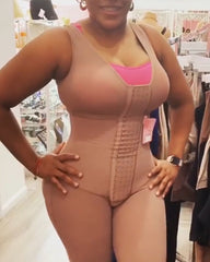 Hook And Eye Closure Tummy Control Breast Support Bodyshaper