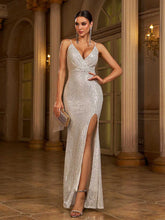 Spaghetti Sequin Cami Dress