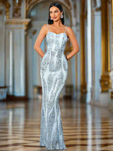 Spaghetti Mermaid Backless Dress RY40067