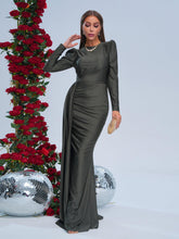 Full Cover Ribbon Green Mermaid Dress