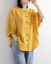 Lantern Sleeve Retro Loose Shirt