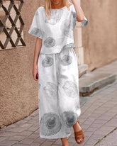 Retro Print Two Piece Sets