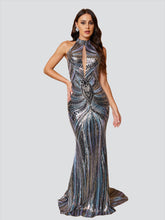 Cold Shoulder Cutout Sequin Dress