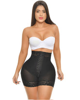 High Waist Push Up Short With 3 Rows Of Snaps And Enhancement