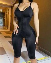 Compression Closure Hook-eye Butt Lifter Mid-Leg Shapewear