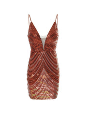 Sleeveless Sequin Bodycon Mini Dress