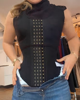 Abdominal Support Steel Boned Waist Trainer Vest