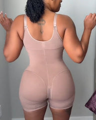 Front Zip Comfort Tummy Shaping Full Body Shaper