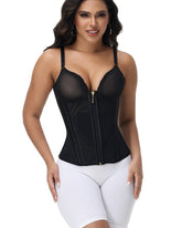 Heart Shape Tummy Control Compression Tanks Corset Waist Trainer Body Shaper with Zipper