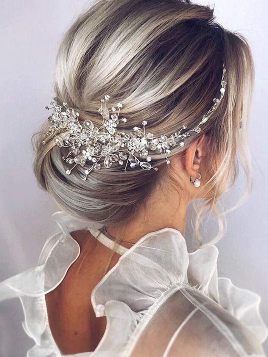 Crystal Flower Bridal Hair Vine Headpieces
