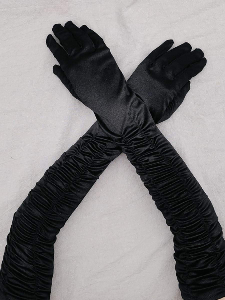 Satin Long Wedding Party Gloves