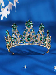 Inlay Stone Crystal Bride Crown Headpiece
