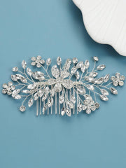 Alloy Stone Flower Hair Comb Headpieces