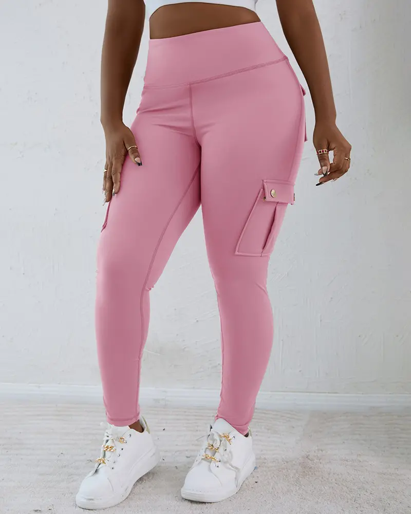 Pocket Design Butt Lifting Active Pants