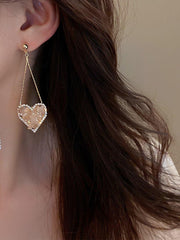 Crystal Heart Earrings