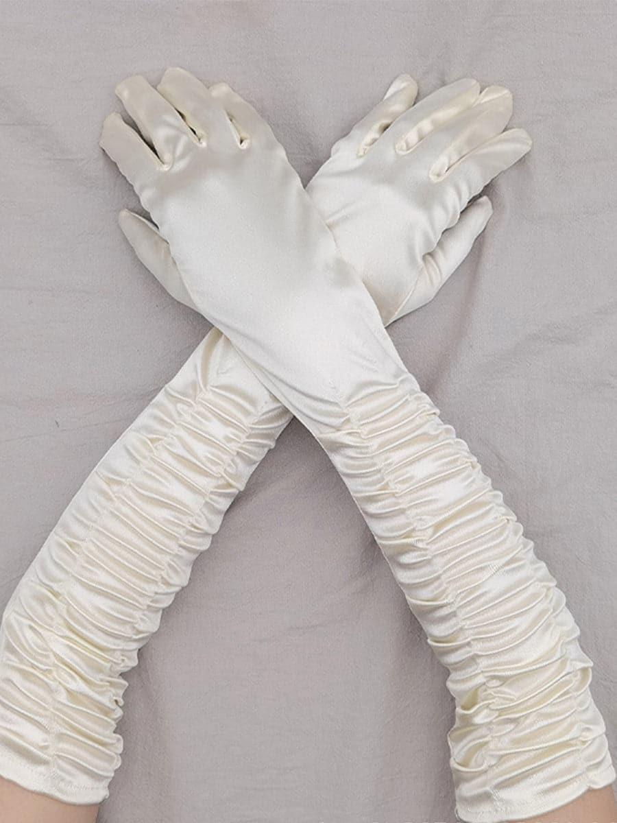 Satin Long Wedding Party Gloves