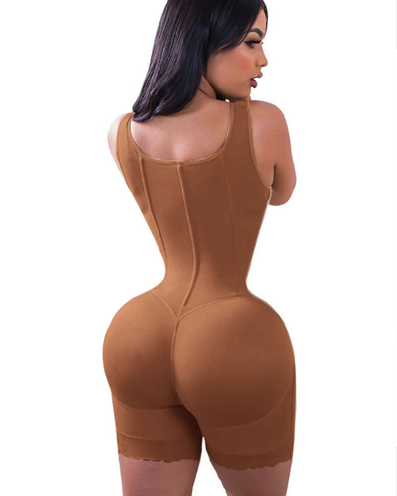 Tummy Control Double Compression Adjustable Bodysuit