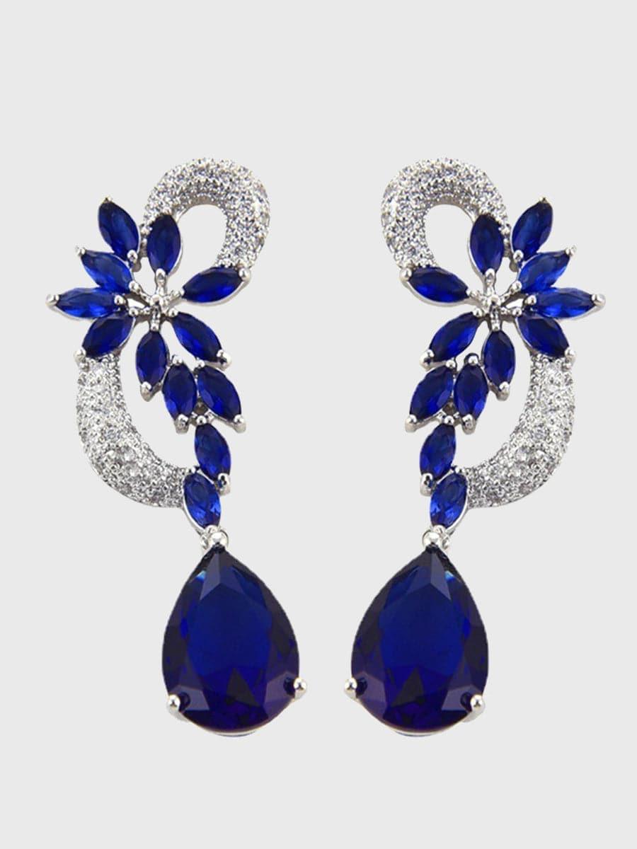 Missord Pear Cut Cubic Zirconia Drop Earrings