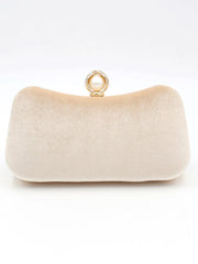 Velvet Inlay Pearl Dinner Wedding Clutch Bags MNBF042