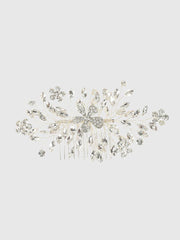 Alloy Stone Flower Hair Comb Headpieces