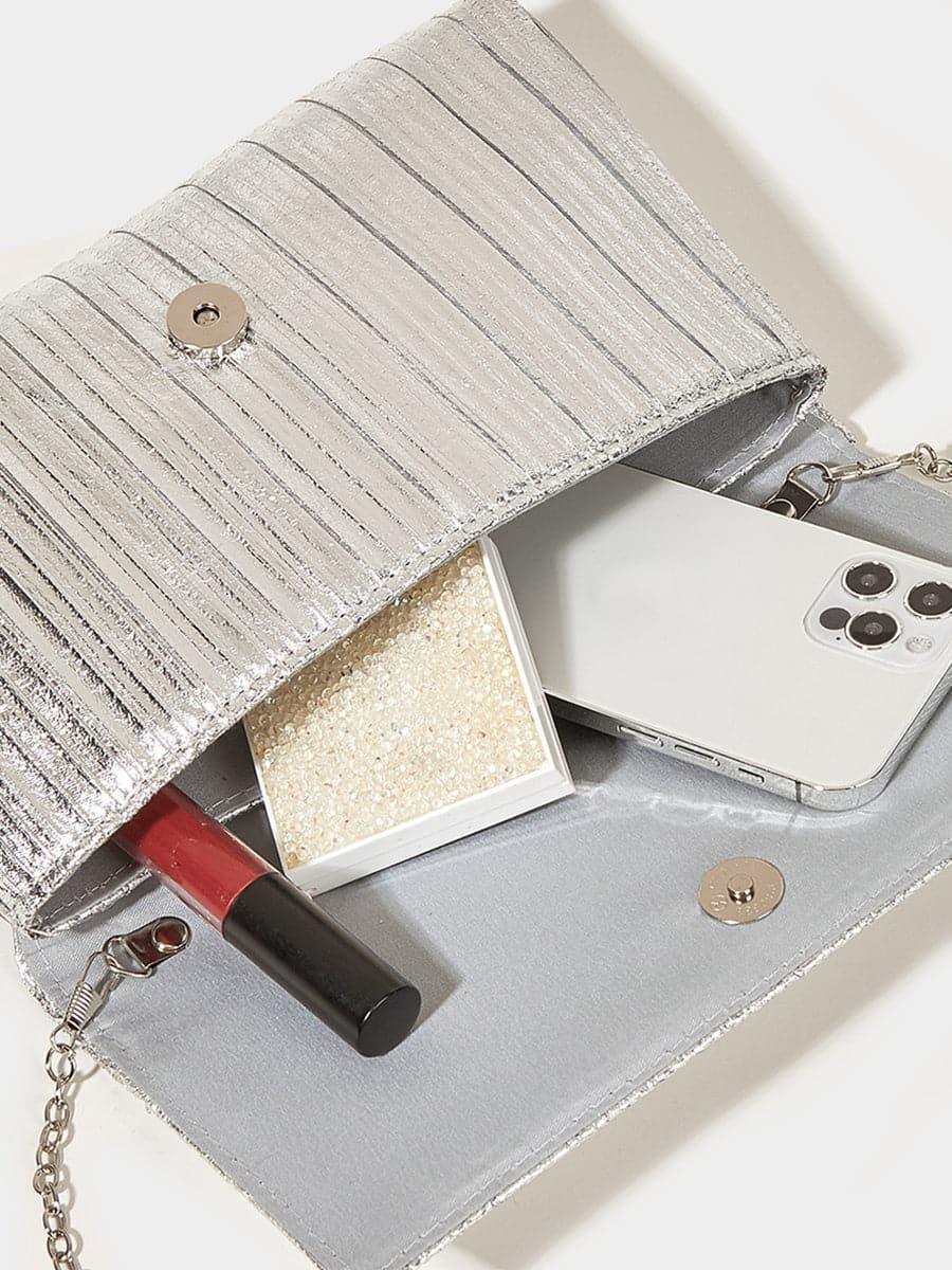 Gold Sparkle Clutch Bag MNBF082