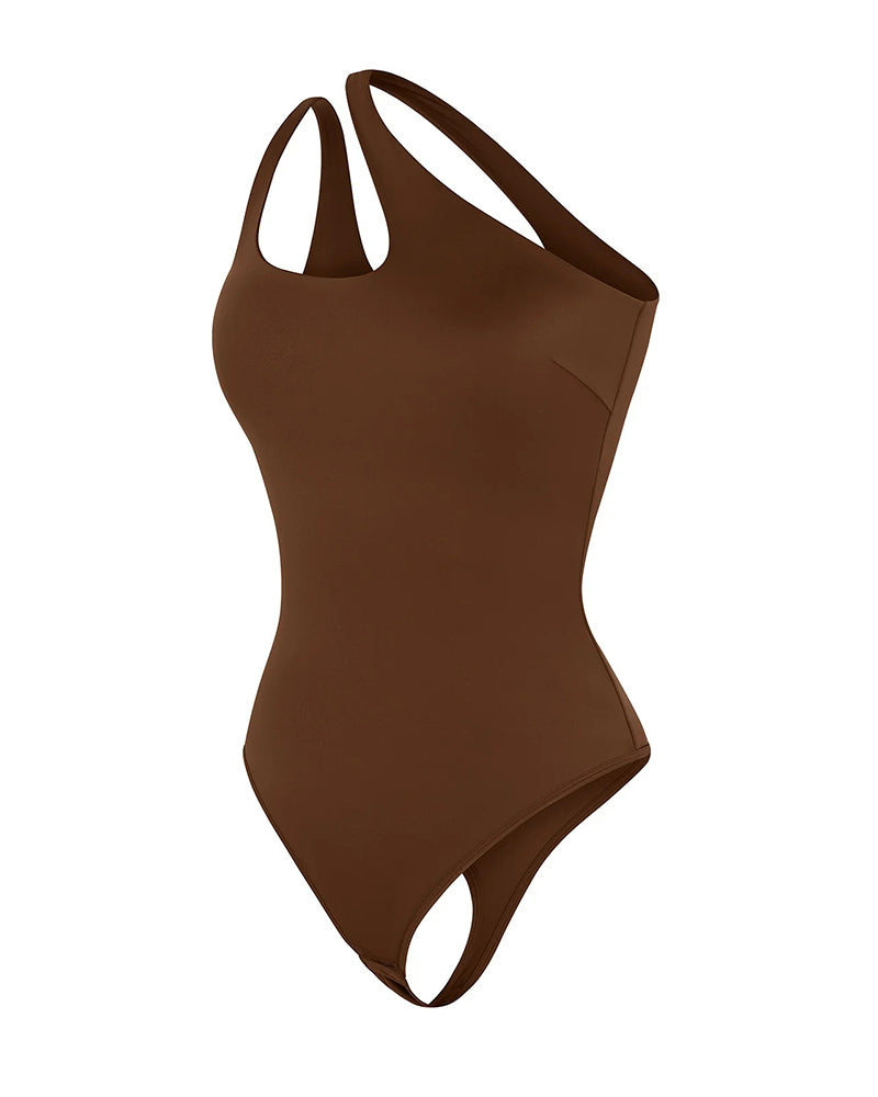 One Shoulder Seamless Bodysuit