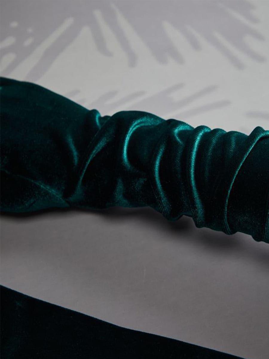 52CM Velvet Banquet Long Split Finger Gloves