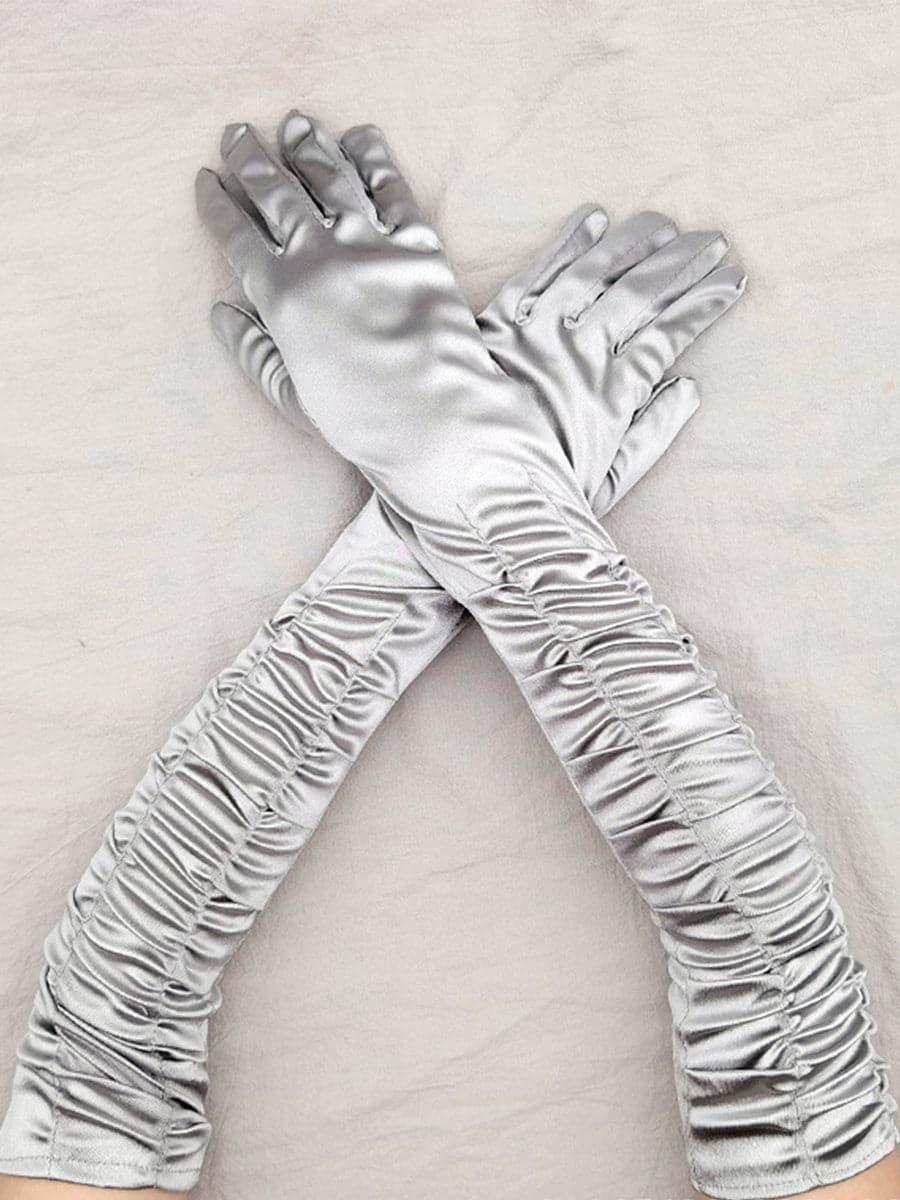 Satin Long Wedding Party Gloves