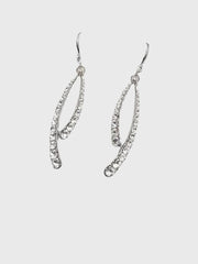 Inlay Stone Fishtail Earrings