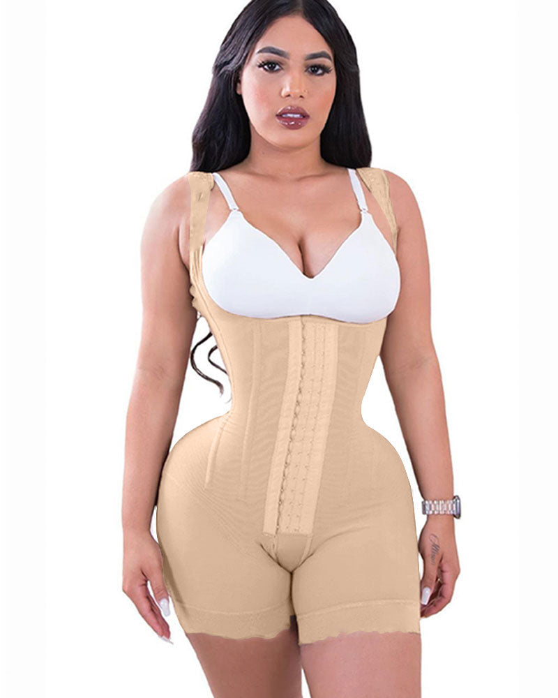 Tummy Control Double Compression Adjustable Bodysuit