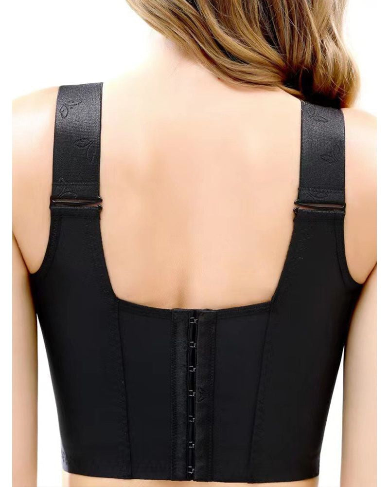 Front Closure Longline Full Cup Push Up Bra