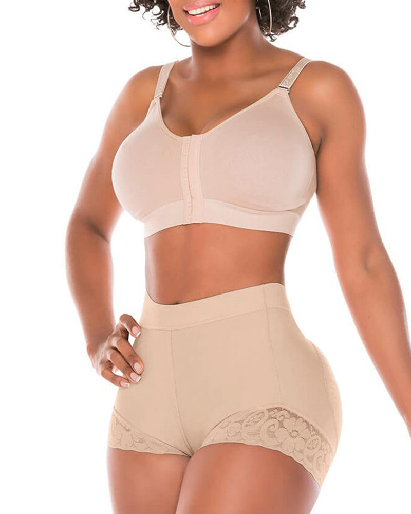 High Waist Lace Tummy Controlshaping Shorts
