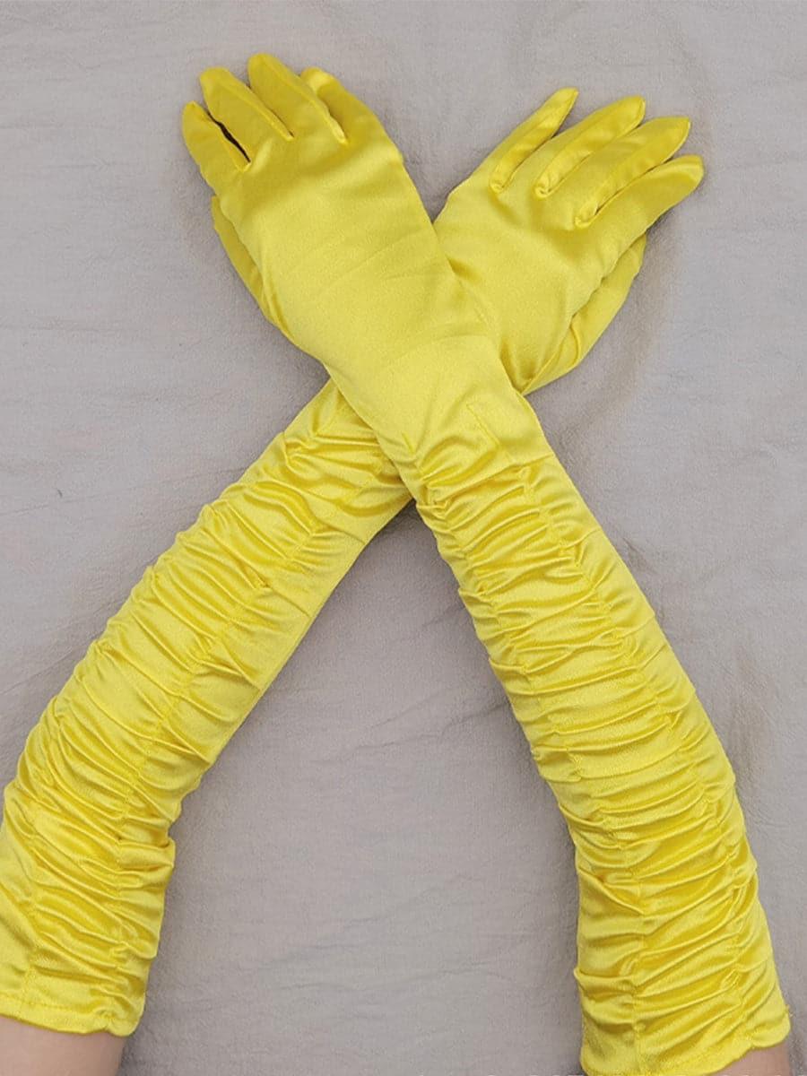 Satin Long Wedding Party Gloves
