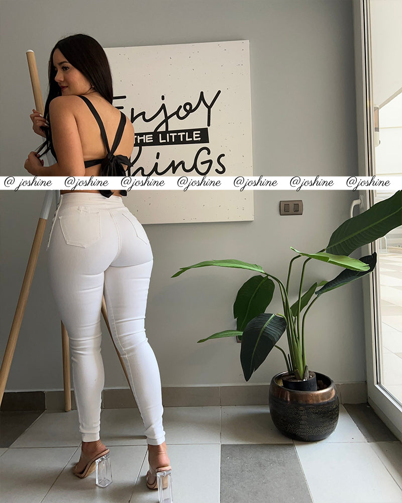 Design Braided Skinny Jeans