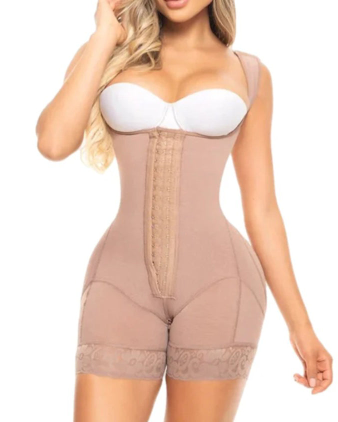 Wide Straps Comfort Hip Lift Hook and Eye Shapewear