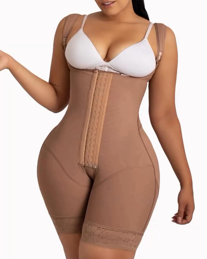 3-Row Hook Eye Body Shaper