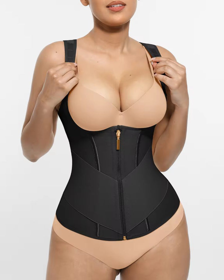 Double-Layer Tummy Compression Waist Trainer Vest