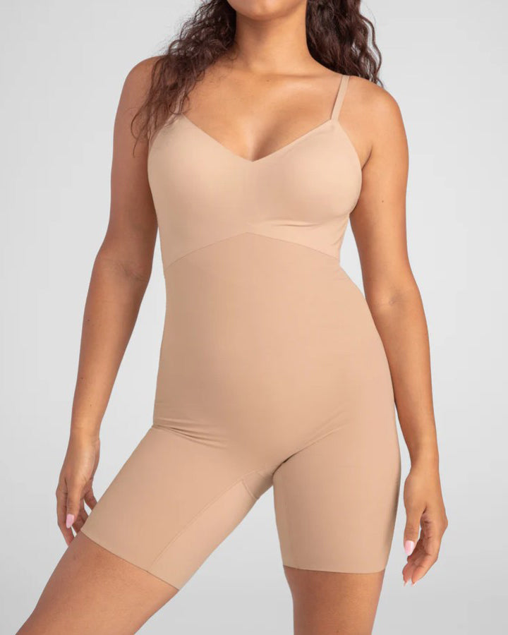 Seamless V Neck Low Back Shapewear
