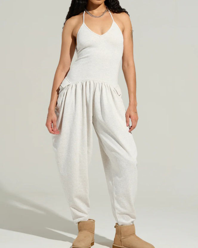Comfort Sleeveless Slim-Fit Jumpsuit