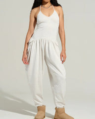 Comfort Sleeveless Slim-Fit Jumpsuit
